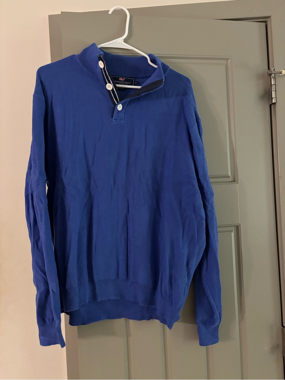 Vineyard Vines Men's Royal Blue Zip-Up Pullover